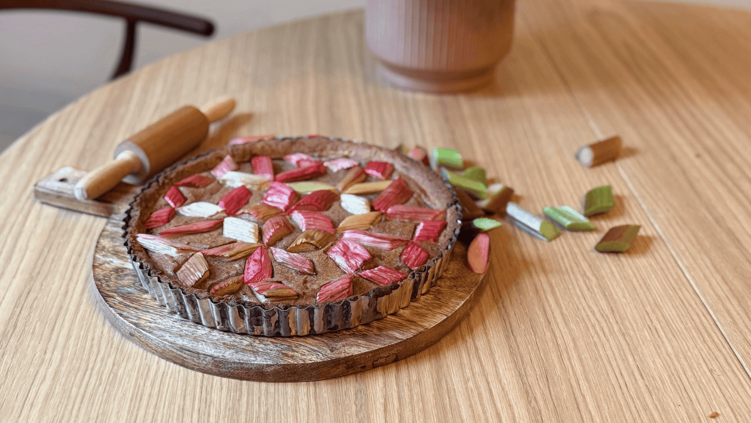 Für die Mama: Rhabarber-Tarte, die den Darm glücklich macht - schnell, einfach und glutenfrei